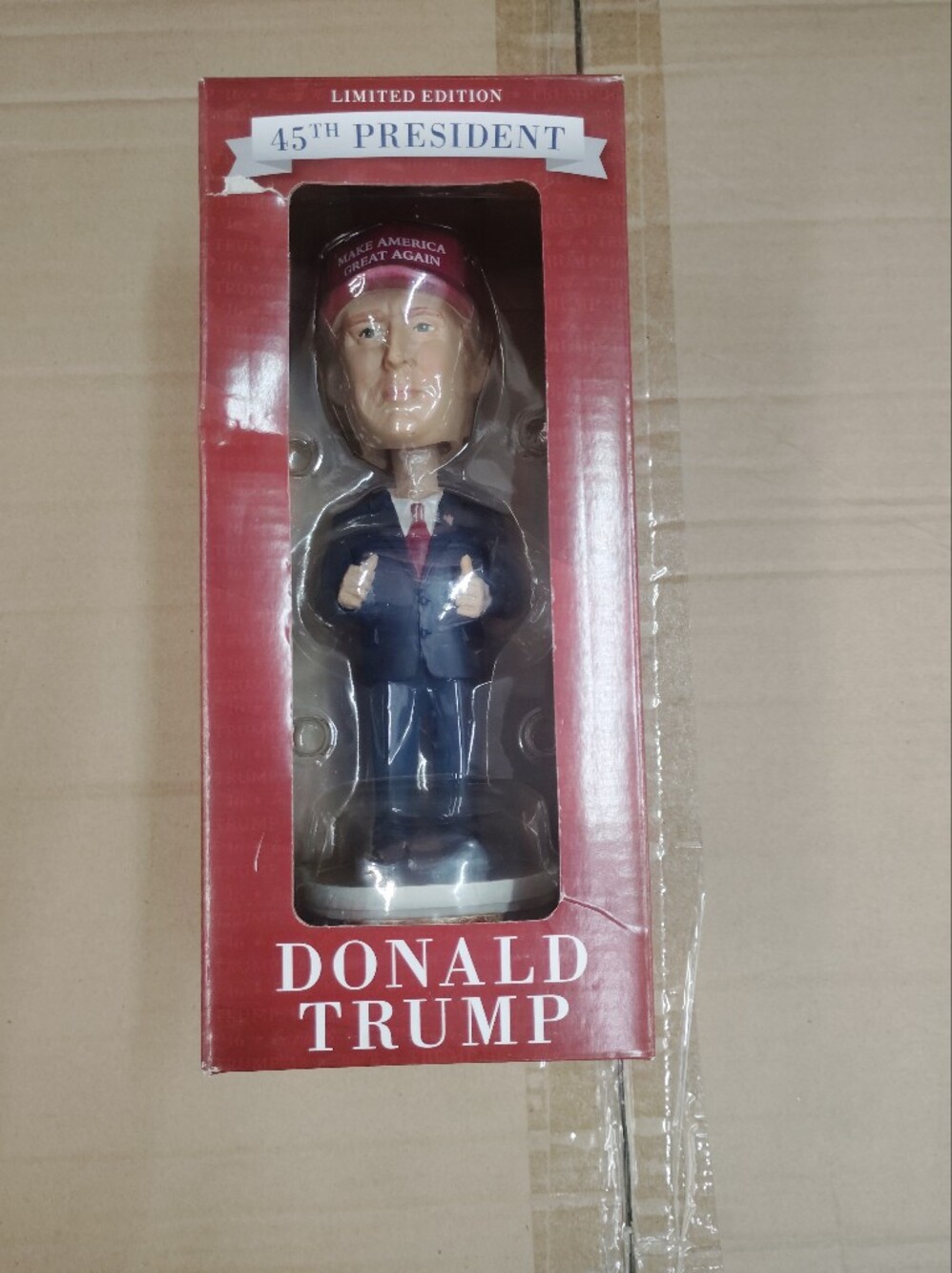 Donald Trump 2016 MAGA Bobblehead Doll Limited Edition Campaign